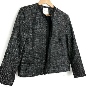 Avec Les Filles Jacket Open Front Raw Hem Jacket Blazer Size XL